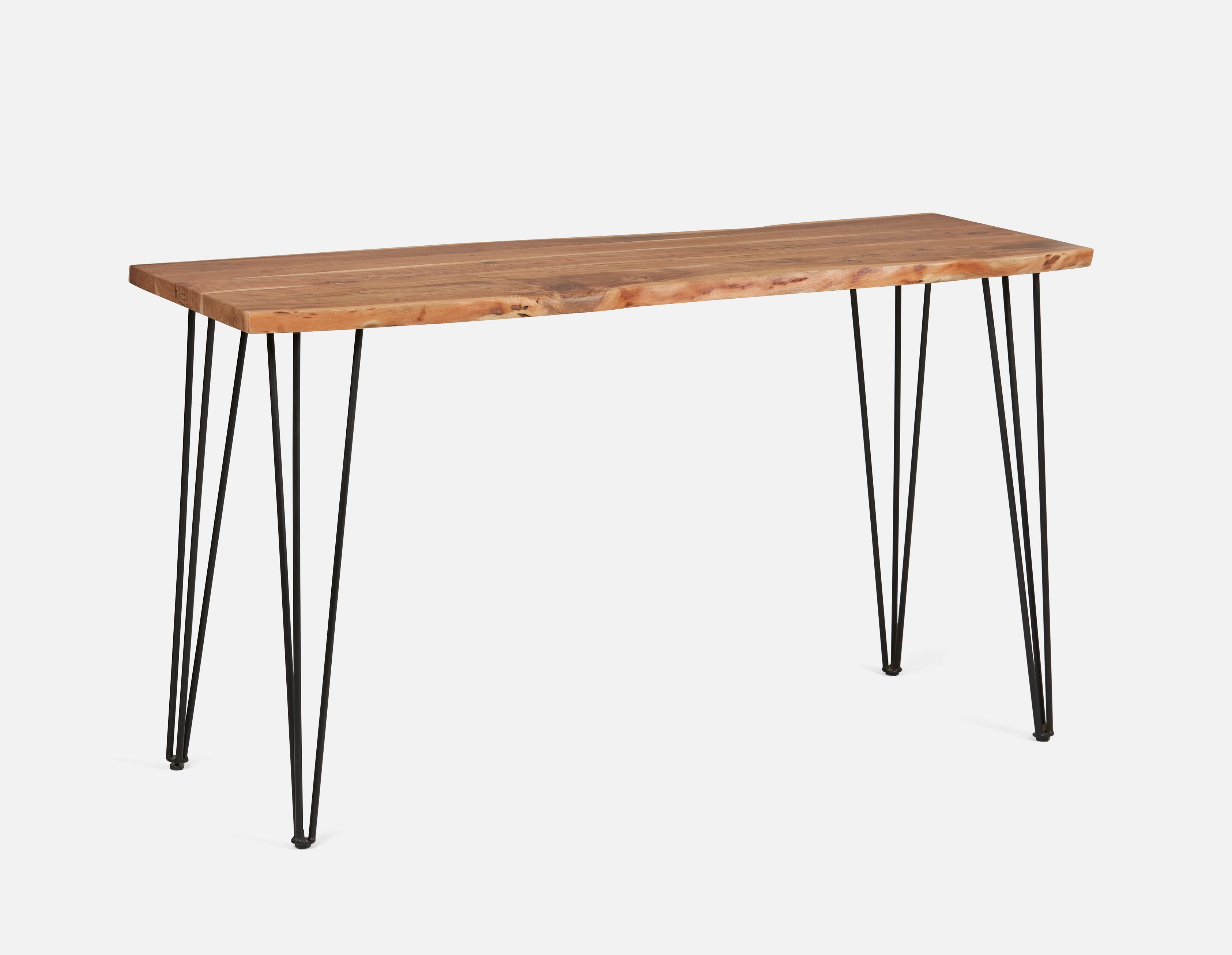 RENO - solid acacia wood bar table 160cm - Natural