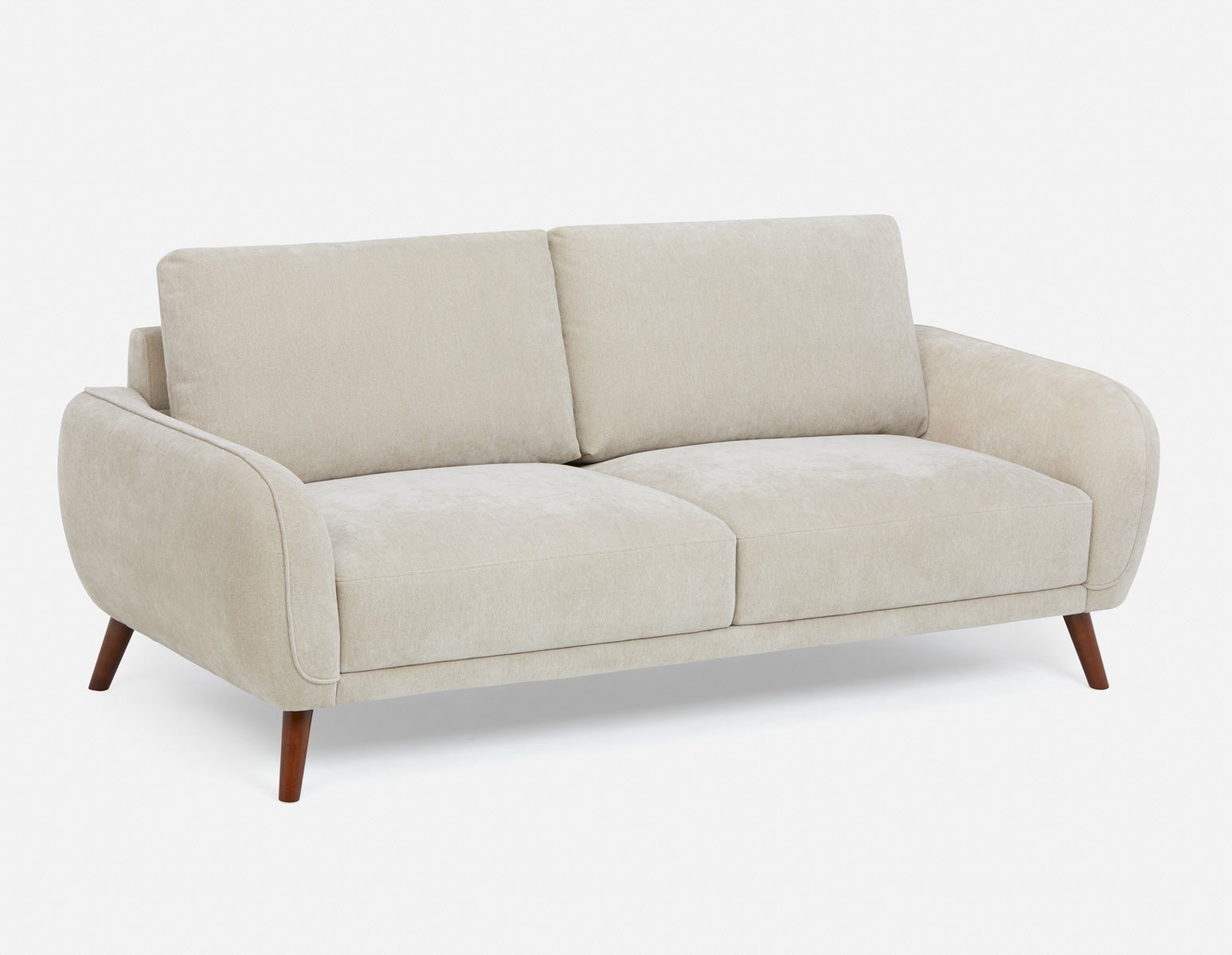 STEF - mid-century modern 3-seater sofa - Beige