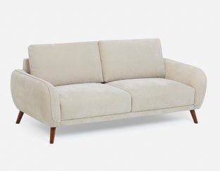 STEF - mid-century modern 3-seater sofa - Beige