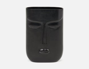 GODHRA - vase en aluminium 30cm - Noir