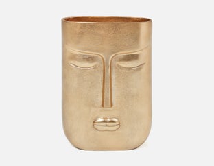 GODHRA - aluminum vase 30cm - Gold