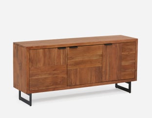 LYON - buffet en bois d'acacia 175 cm - Naturel