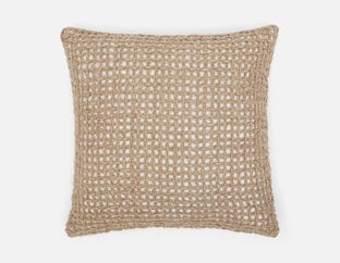 KEEGAN - coussin en lin 50 cm x 50 cm - Naturel