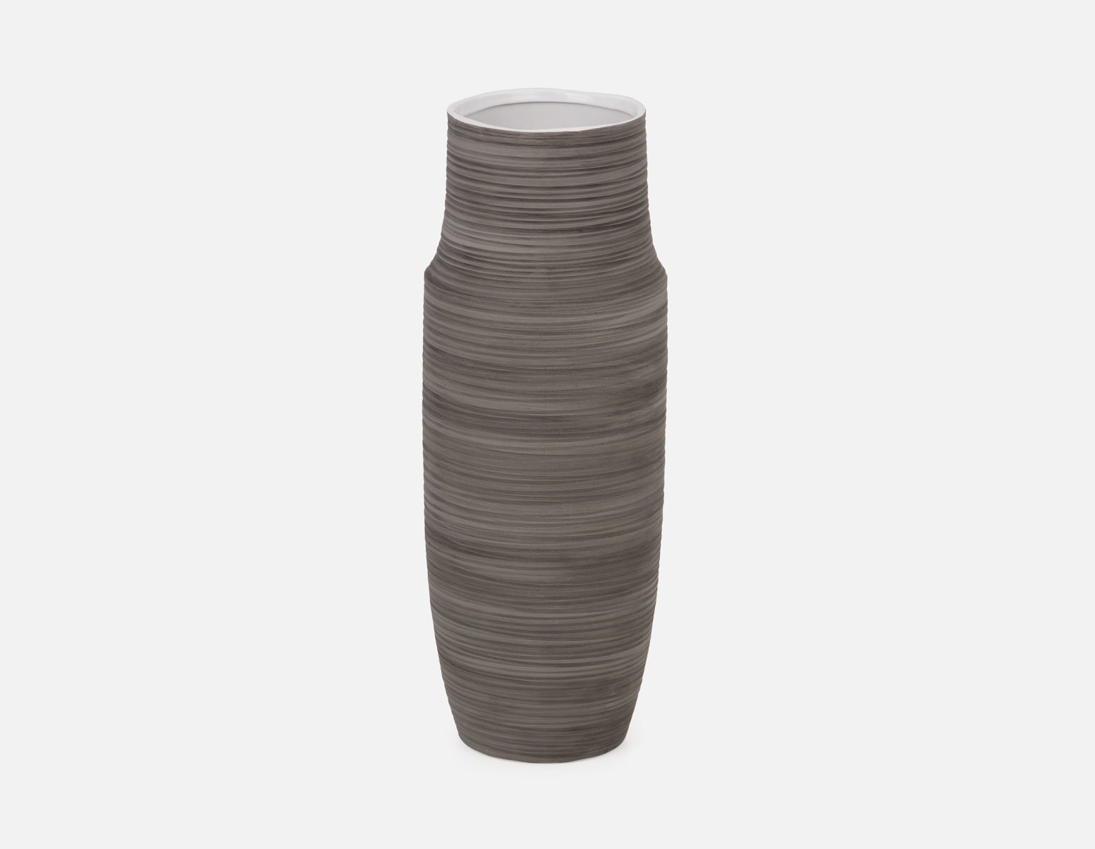 INA - ceramic vase 46 cm - Grey