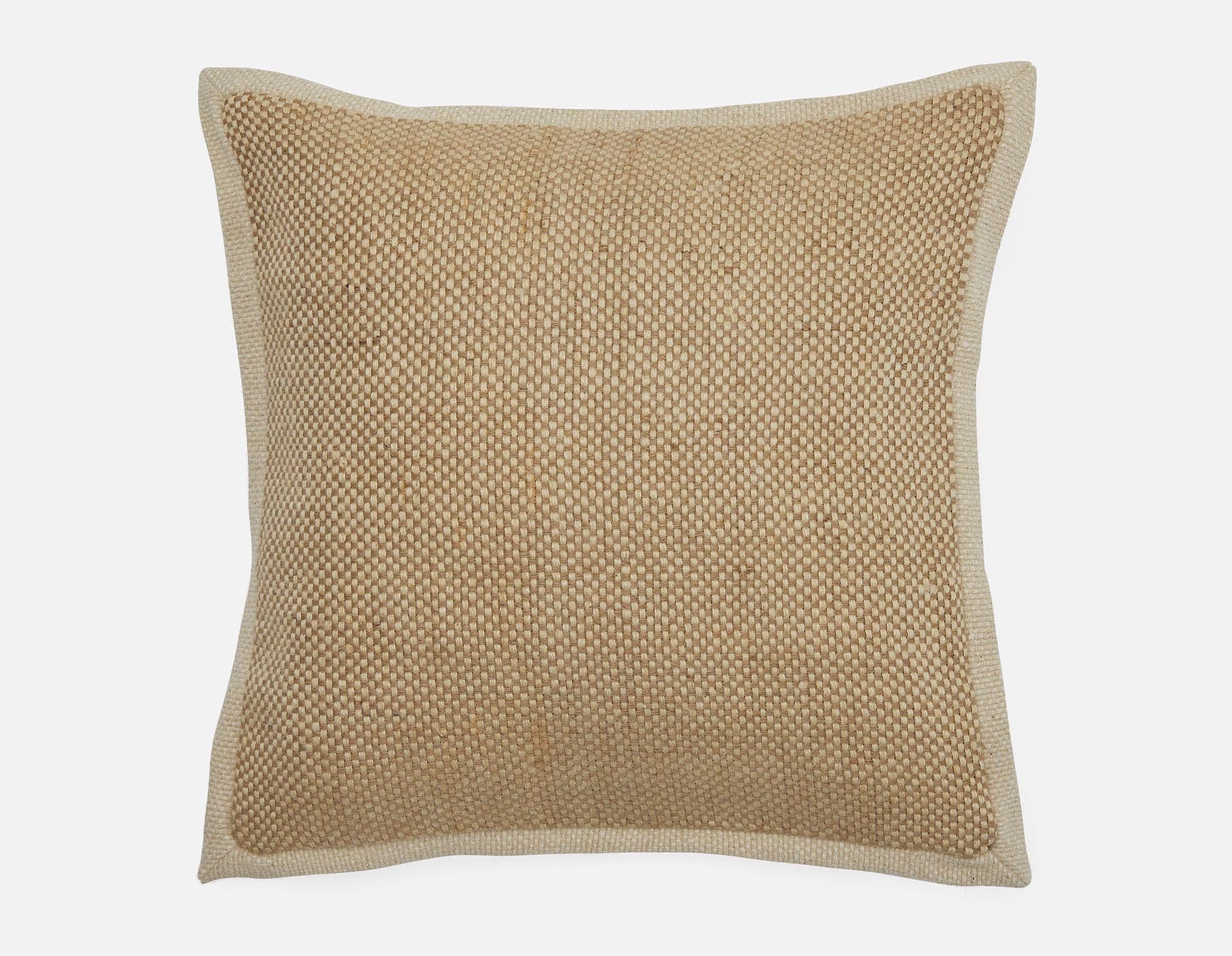 BETTEZ - coussin en jute 45 cm x 45 cm - Naturel