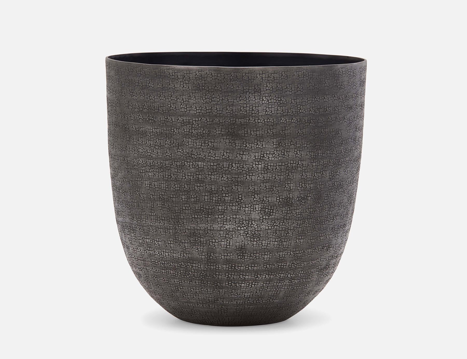 HOKA - pot en aluminium 30 cm - Noir