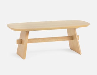 SOLENE - modern scandinavian coffee table 120cm - Oak