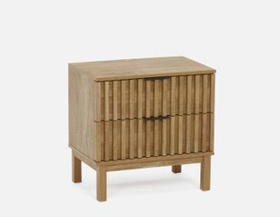 RIONA - japandi style nightstand - Natural