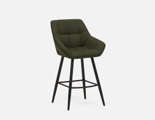 CAMILA - elegant counter stool 66 cm - Green