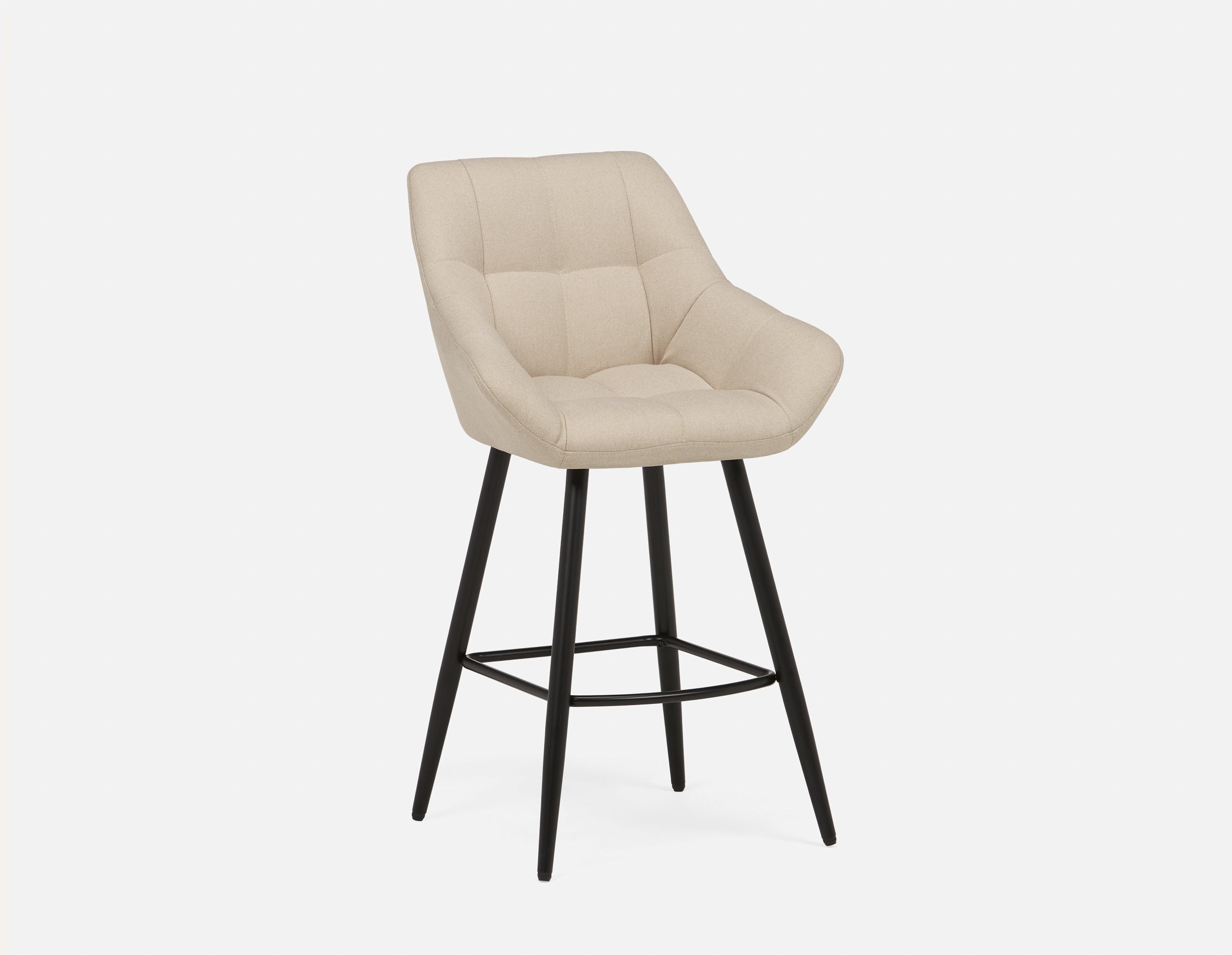 CAMILA - elegant counter stool 66 cm - Beige