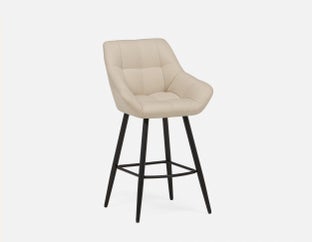 CAMILA - elegant counter stool 66 cm - Beige