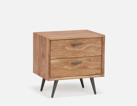JENSON - table de chevet en bois de rose - Brun
