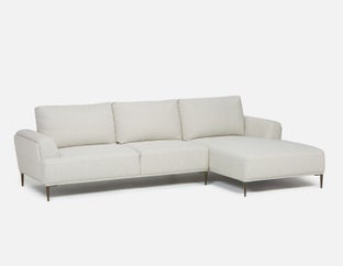 VICTOR - contemporary right-facing sectional sofa - Beige