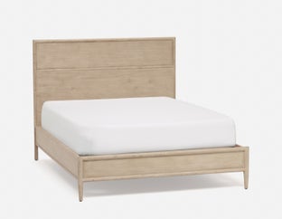 SAHARA - minimalist scandinavian queen size bed - Natural
