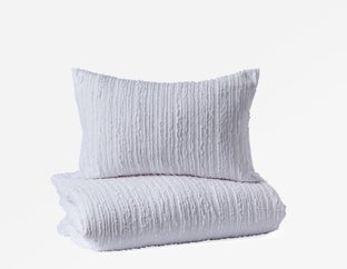 ABRIL - 3-piece king duvet cover set - White