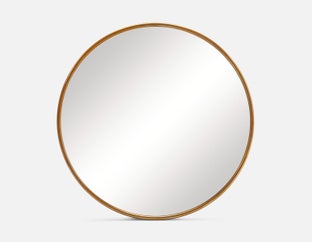 VEDA - metal framed mirror 120 cm - Gold