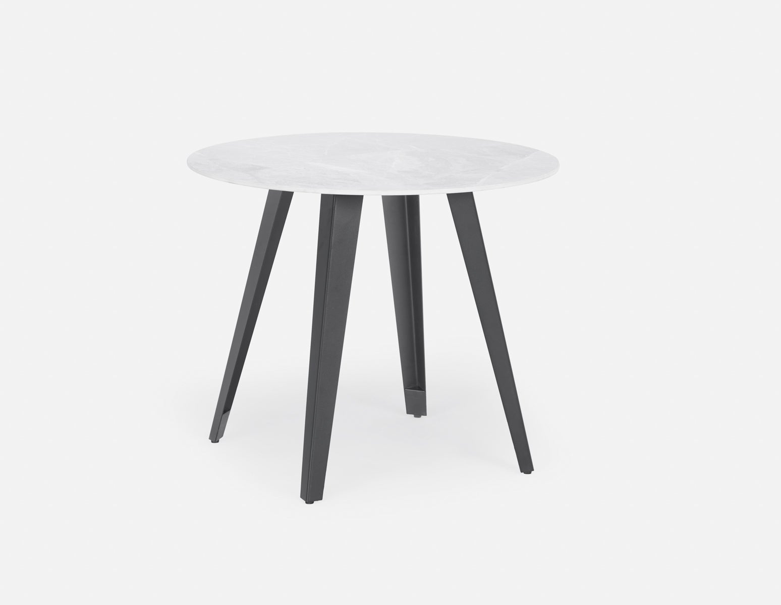 TUVO - modern contemporary round dining table 90cm - Grey