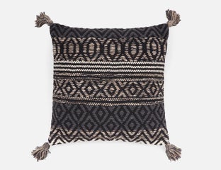 CARA - cushion 45 cm x 45 cm - Black/Grey