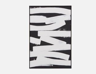 VANA - framed wall art 82 cm x 122 cm - Black/White
