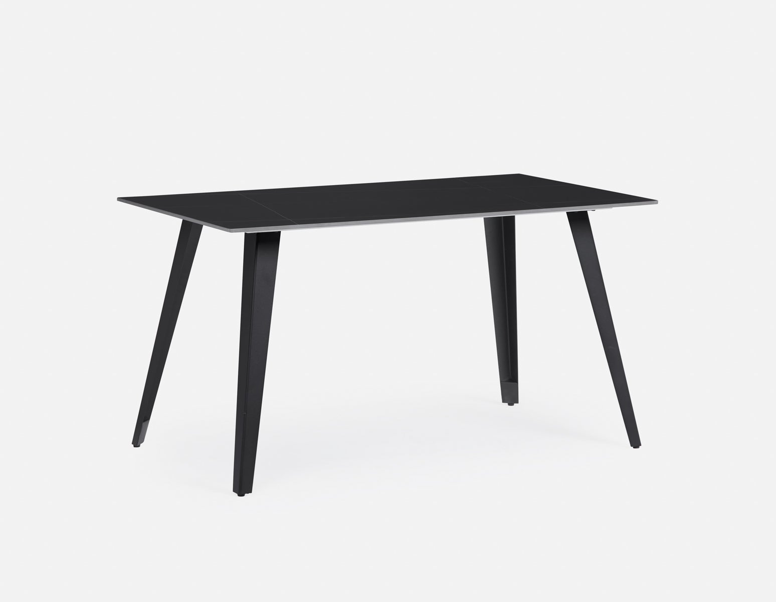 TUVE - modern contemporary dining table 140cm - Black