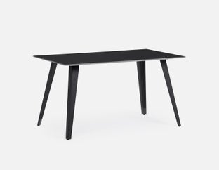 TUVE - modern contemporary dining table 140cm - Black