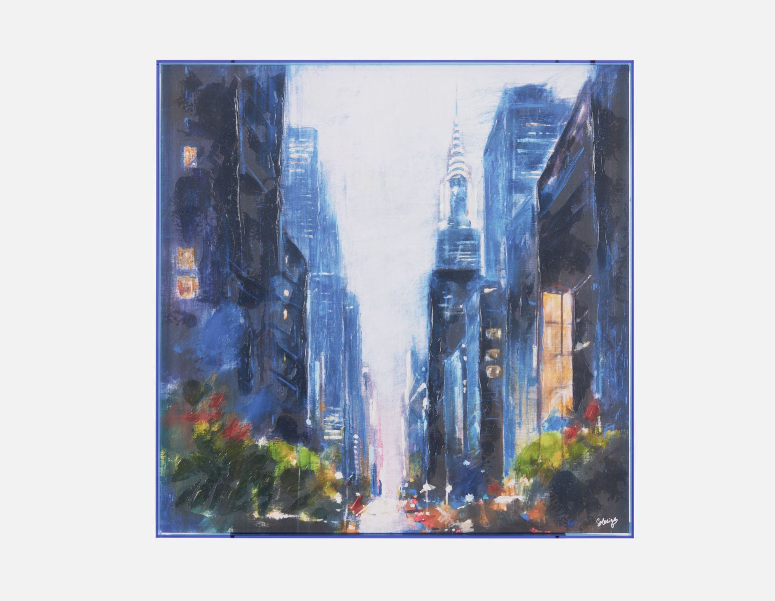 NOVA - acrylic shadow box art 85 x 85 cm - Multi