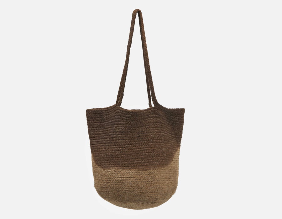 TINA woven jute tote bag undefined