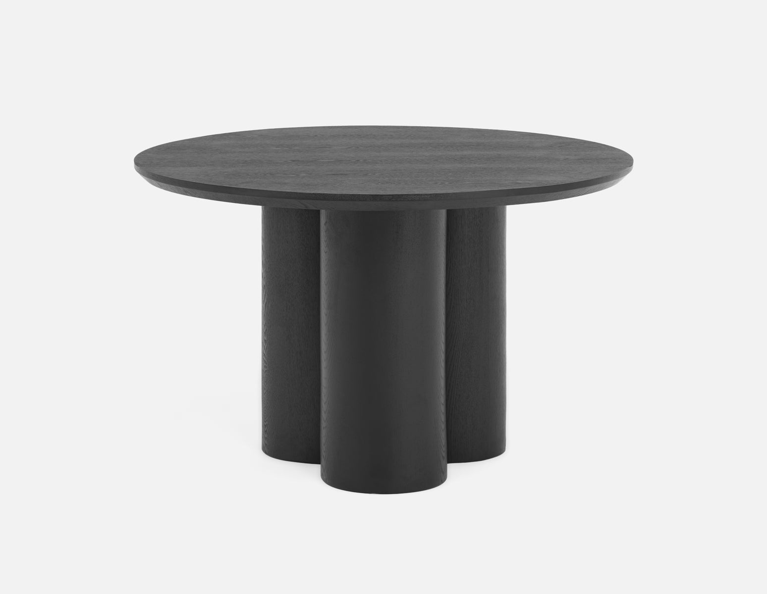 GUIDO - modern minimalist round dining table 120 cm - Black