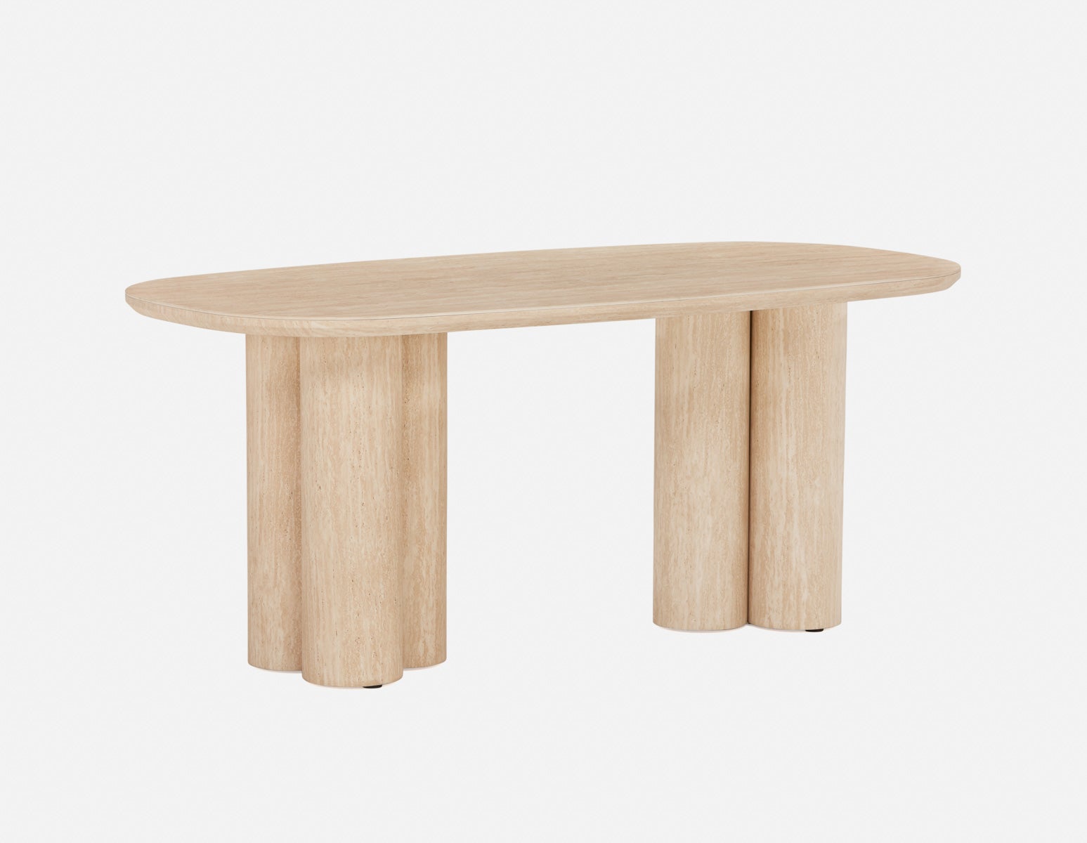 ARVARA - modern scandinavian dining table 180 cm - Beige