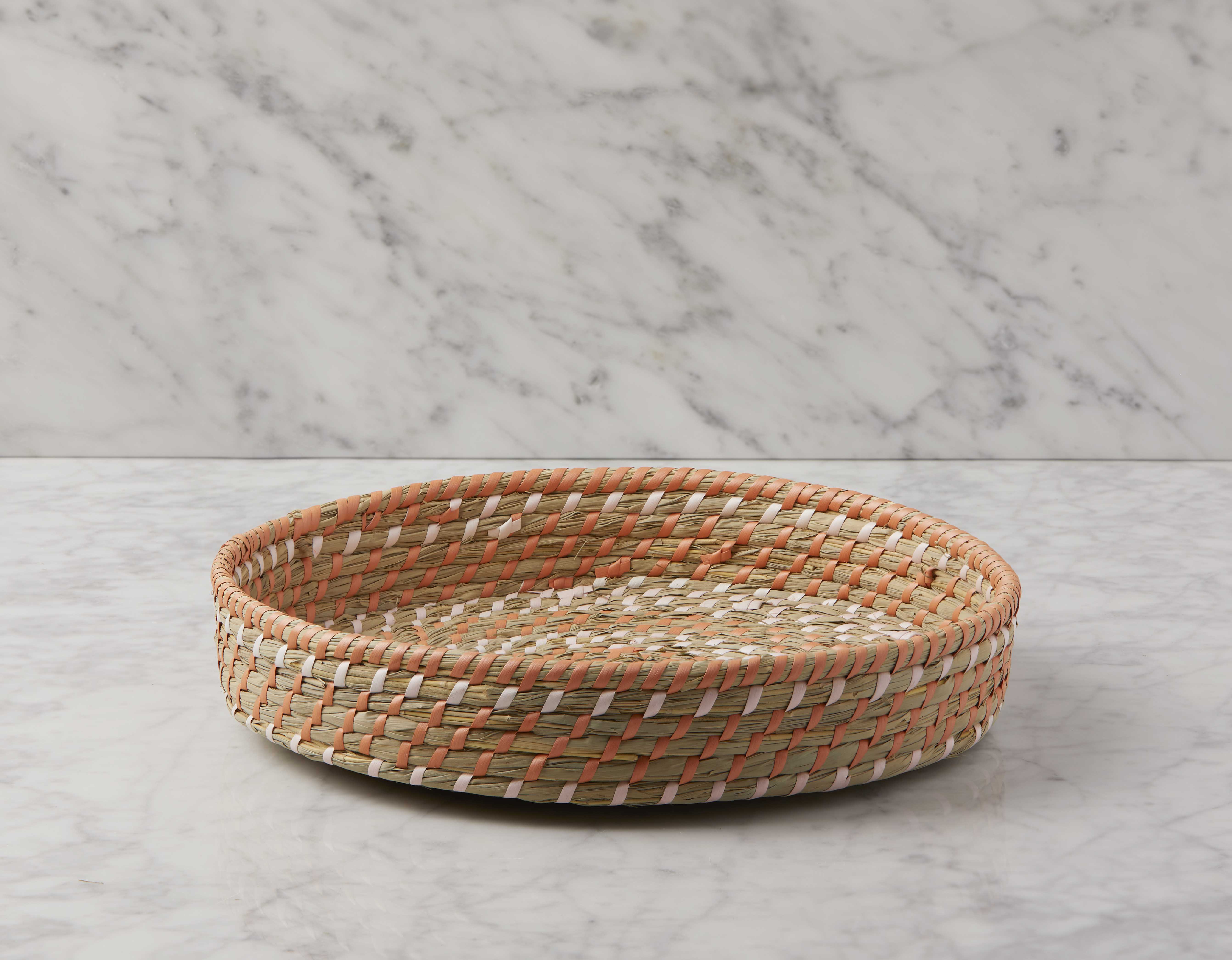 MILLY - grass weaving tray 35 cm - Natural