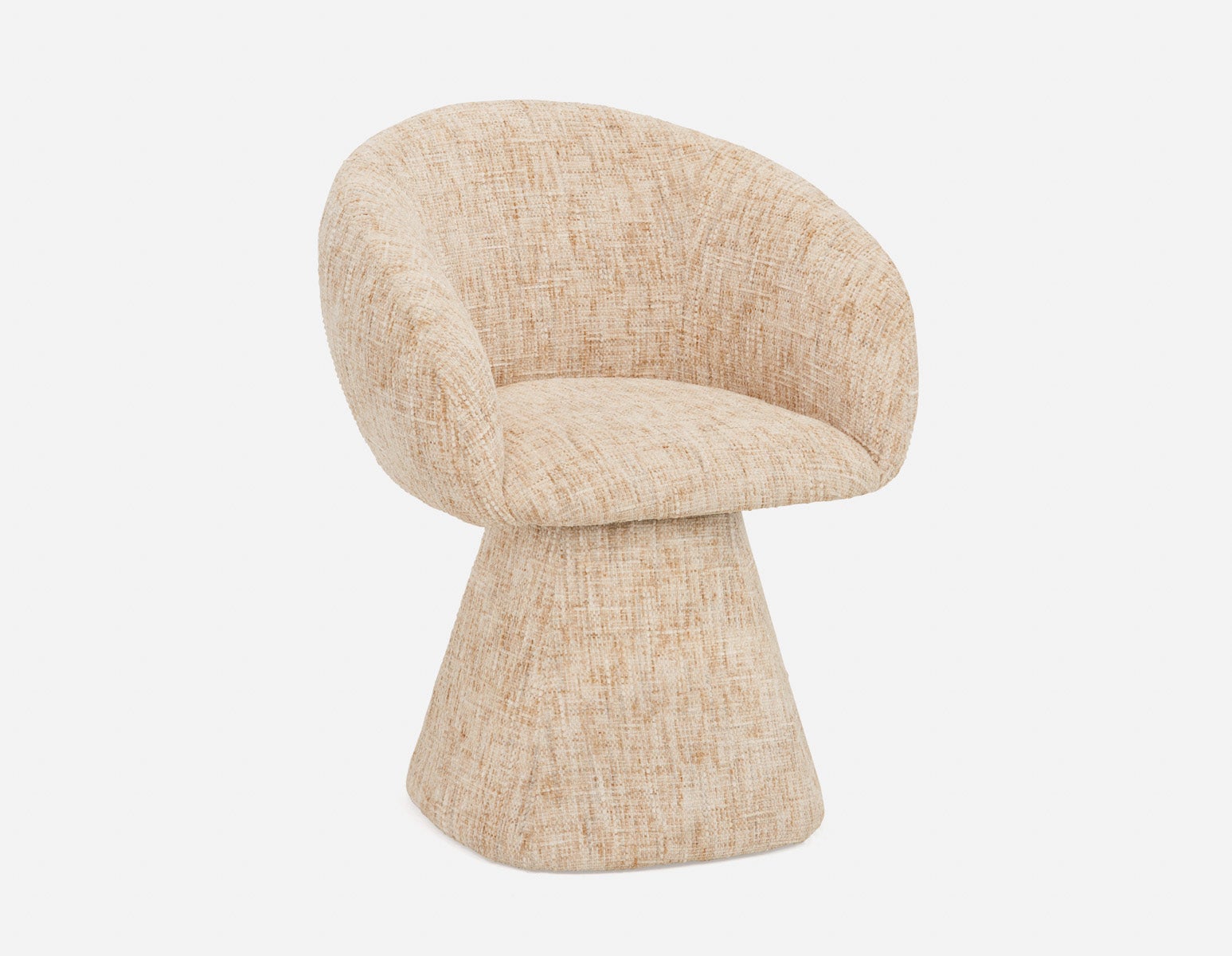 ORAN - modern swivel dining armchair - Beige