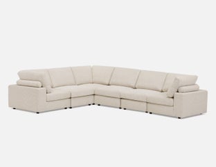 OLISA - 6-pc modular interchangeable sofa - Beige