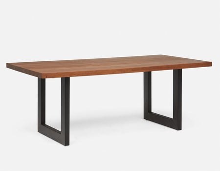 LYON - table de salle à manger en bois d'acacia 200 cm - Naturel