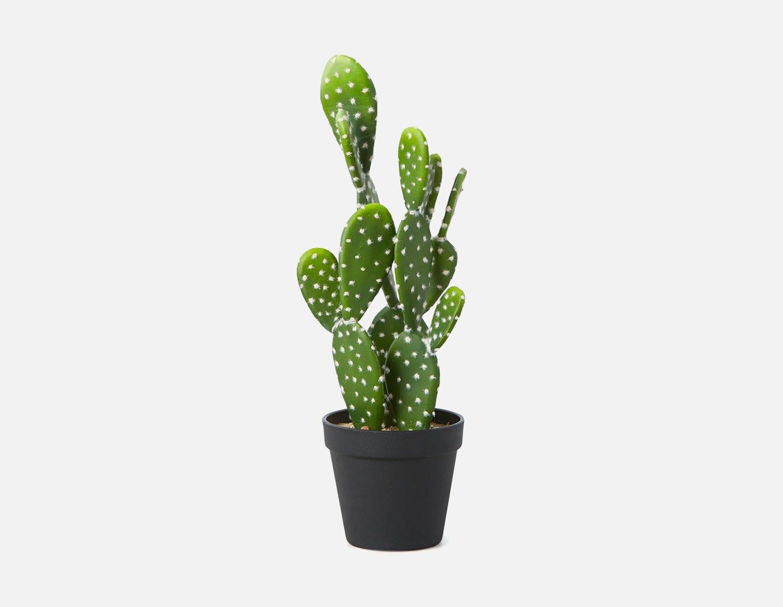 OPUNTIA - artificial potted cactus 41 cm - Green