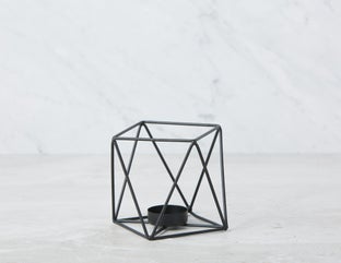 SHIRLEY - bougeoir 12 cm - Noir