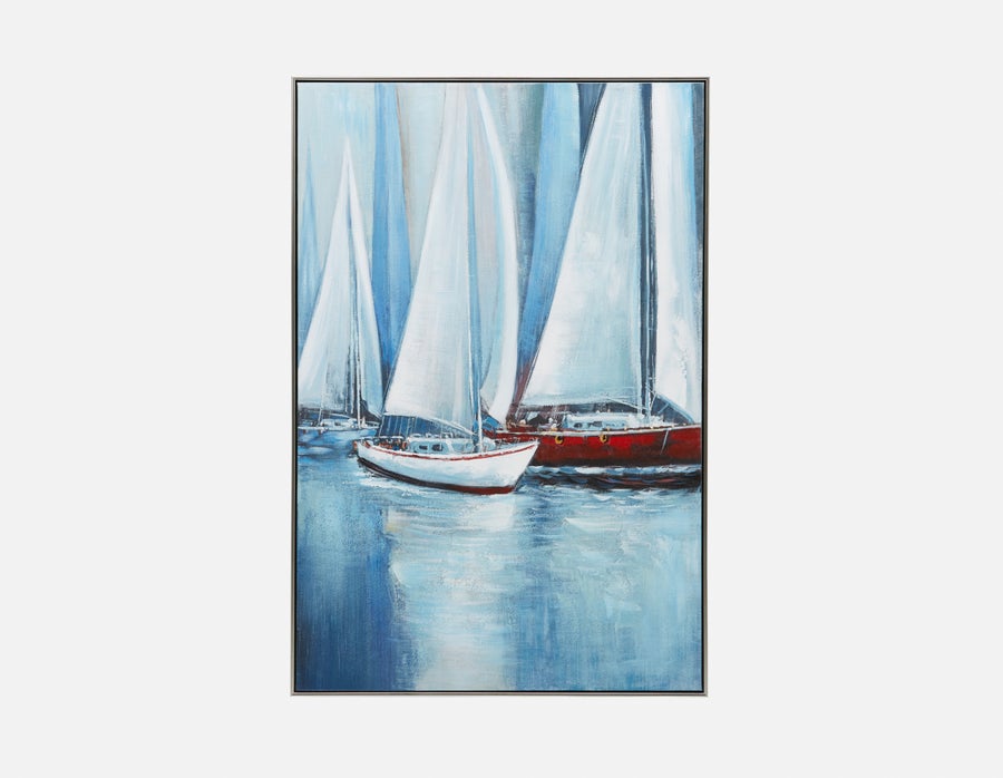 BATEAU giclée encadré avec embellissement 80x120cm undefined