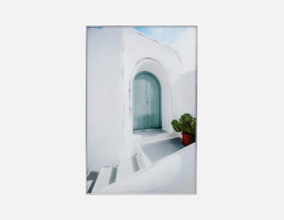 SANTORINI V - framed giclée 80 cm x 120 cm - Multi