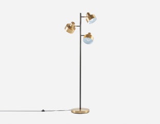 TUXA - lampe sur pied 167 cm haut. - Laiton