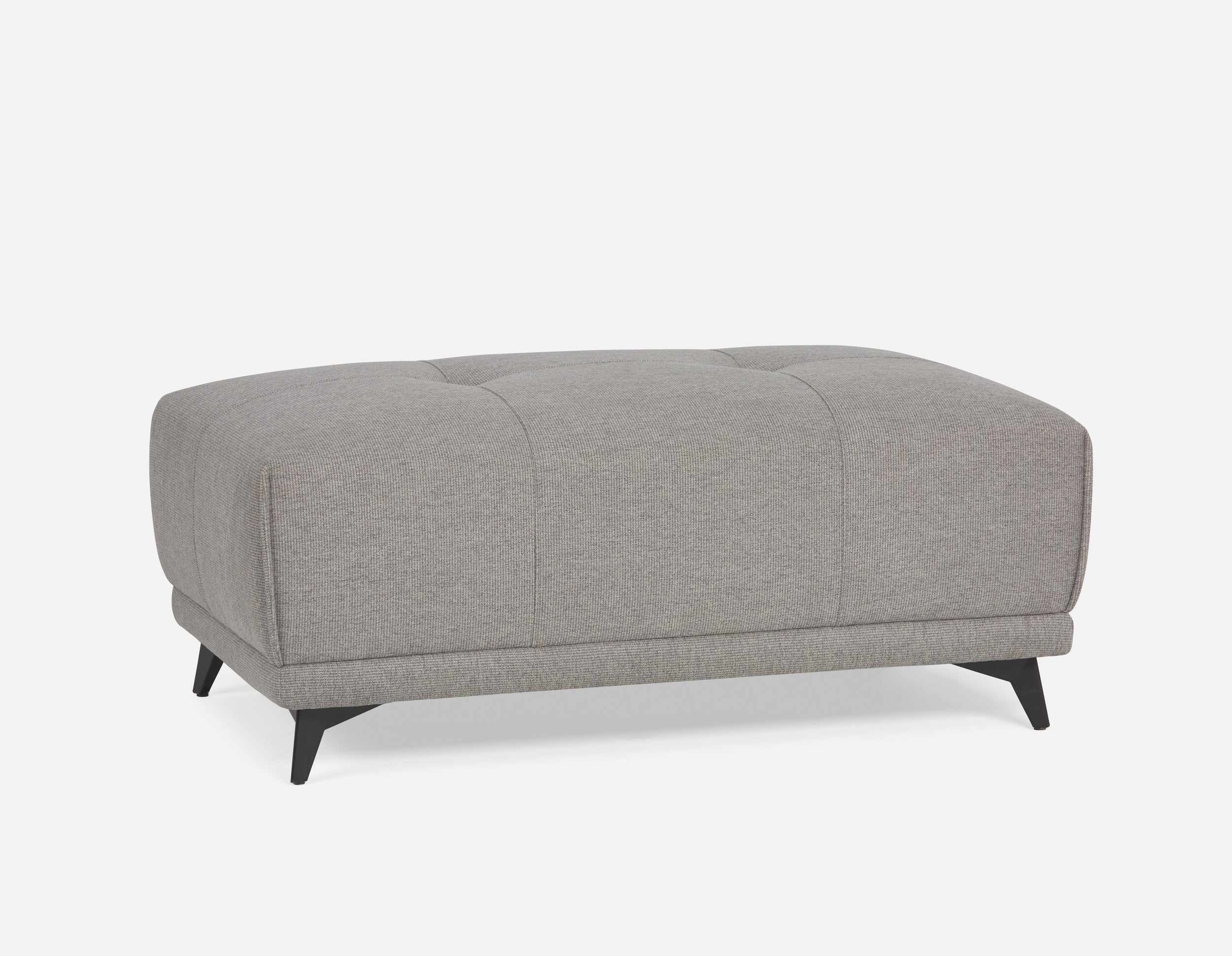 SIMON - pouf - Gris clair