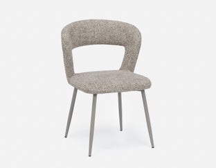 KIRIL - chaise de salle à manger moderne contemporaine - Taupe