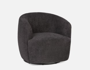 JANELLE - fauteuil pivotant - Noir