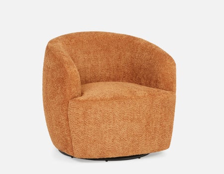 JANELLE - swivel armchair - Rust