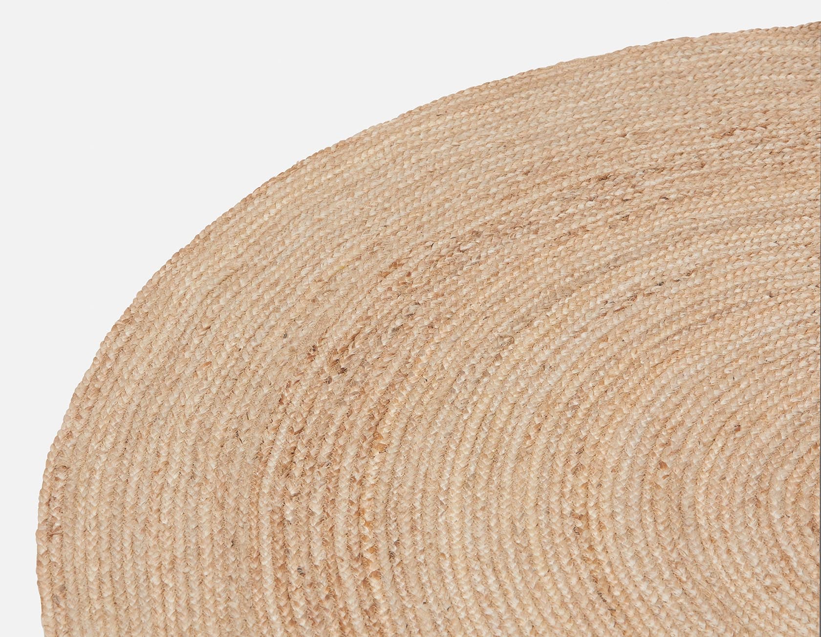 PERU - tapis en jute tressé 6' - Naturel