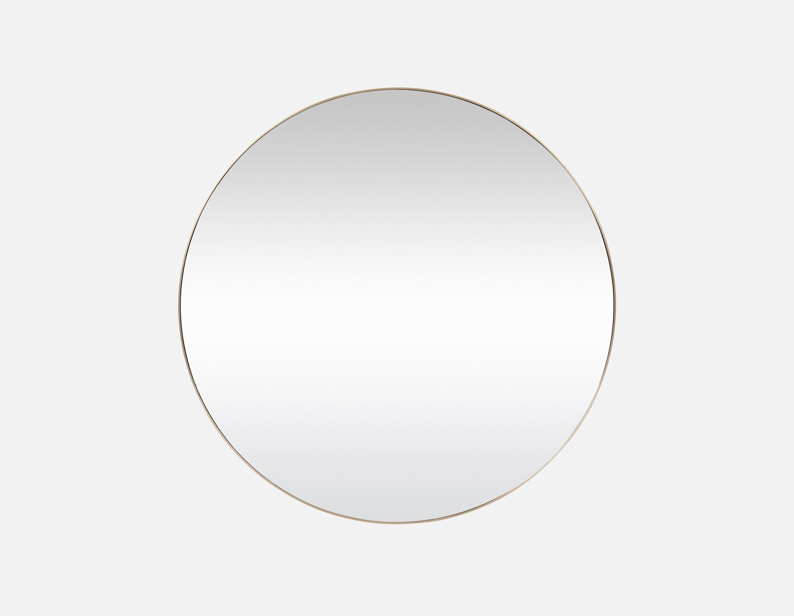 ZANDER - round stainless steel mirror 60 cm x 60 cm - Brass