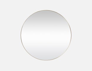 ZANDER - round stainless steel mirror 60 cm x 60 cm - Brass