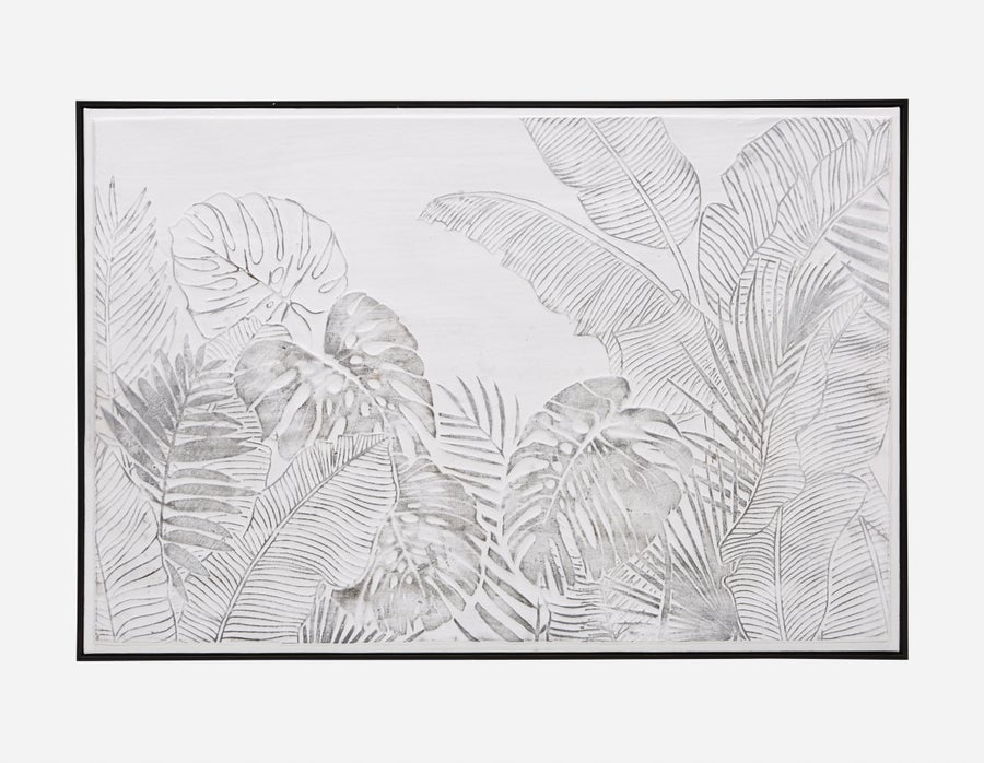 FEUILLES I framed hand embellished giclée 80x120cm undefined