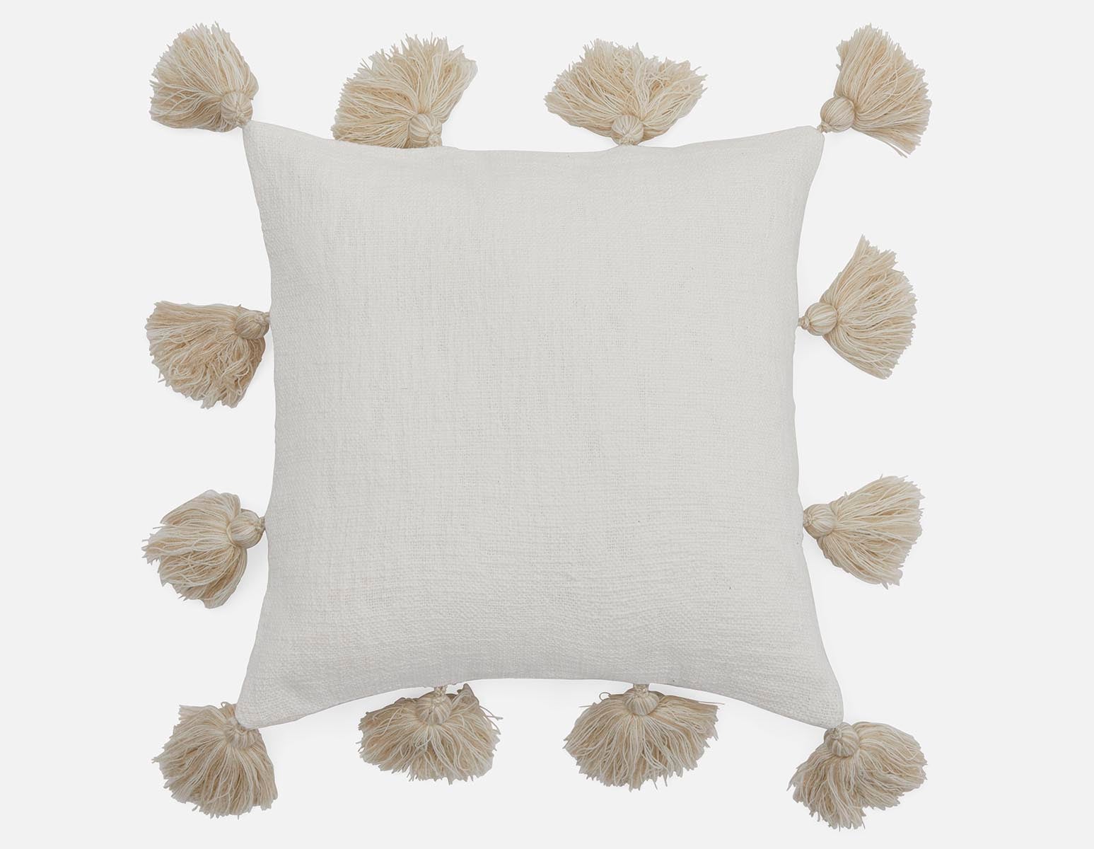 LUCY - coussin 45 cm x 45 cm - Blanc
