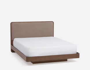 NOEMI - grand lit flottant - Taupe
