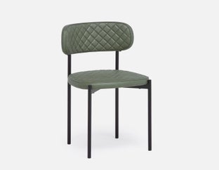 BERN - chaise de salle à manger moderne du milieu du siècle - Vert sauge