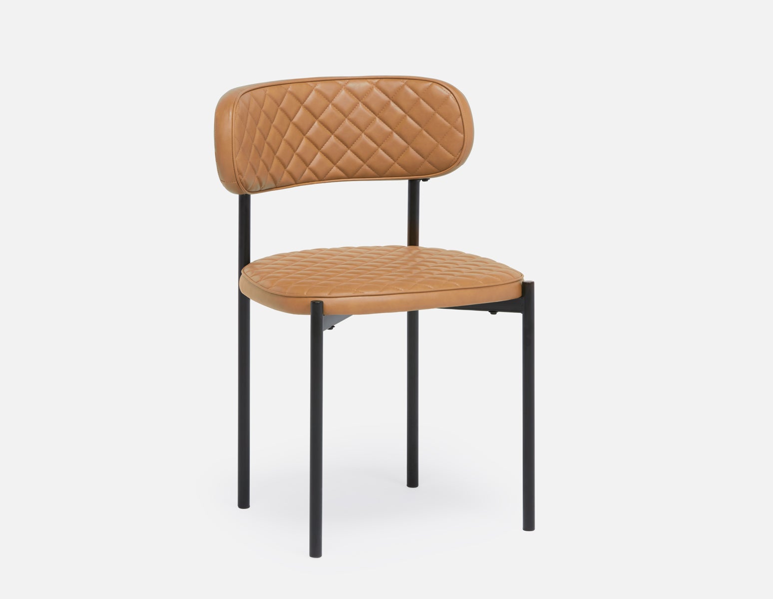BERN - chaise de salle à manger moderne du milieu du siècle - Caramel